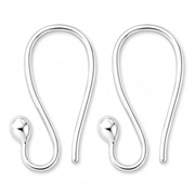Ørekrog "S" 925 Sterling forsølvet. 18 mm. 1 par.